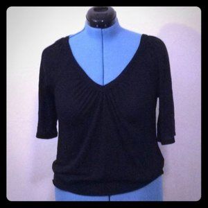 *CLEARANCE* Mudd Black loose elastic bottom shirt M